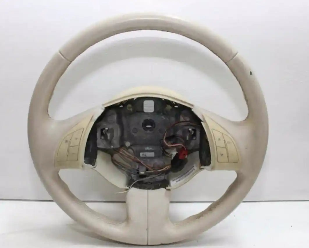 Fiat, 500 Steering Wheel Leather, Ivory, W/ Audio Controls Type, 03/08-01/13 J3203