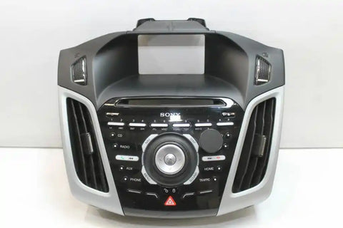 Ford, Focus Stereo/Head Unit Radio Control Panel (Sony Audio System), W/ Sat Nav Type, Lw, 10/11-08/15 J0437