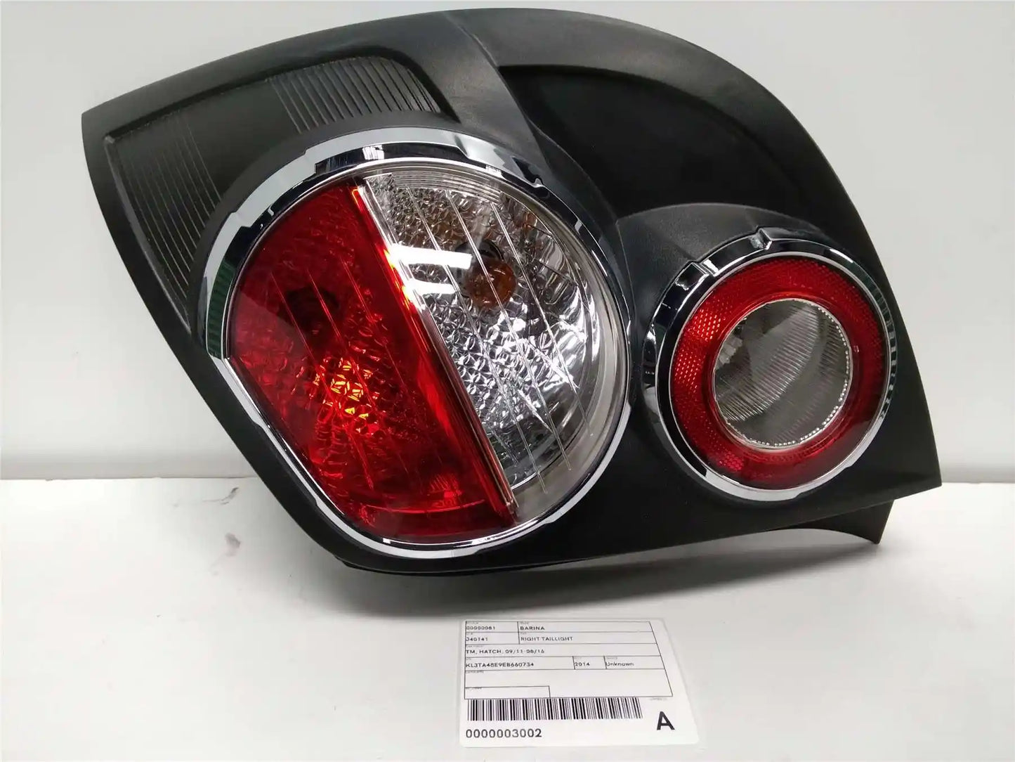 Holden, Barina Right Taillight Tm Hatch 09/11 08/16
