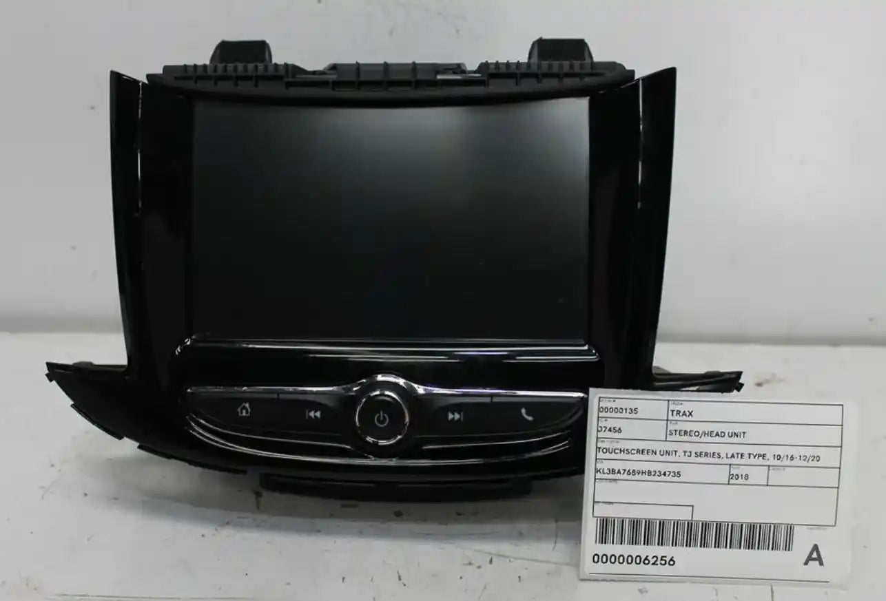 Holden, Trax Stereo/Head Unit Touchscreen Unit Tj Series Late Type 10/16 12/20