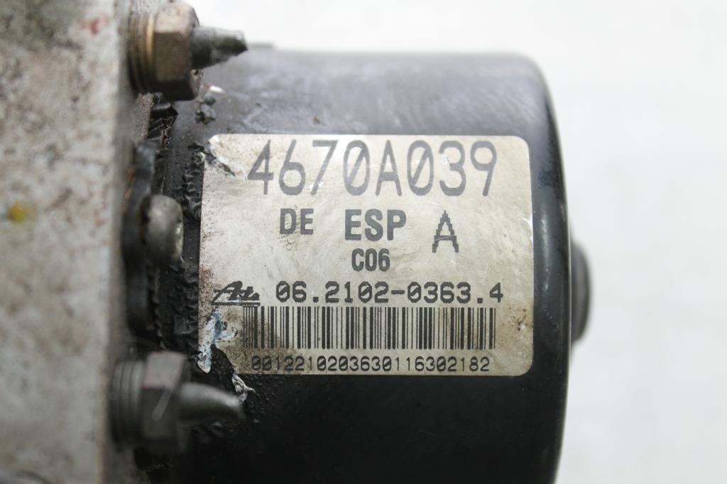 Mitsubishi, Outlander Abs Pump/Modulator Zg, 2.4, 11/06-09/09 J14651