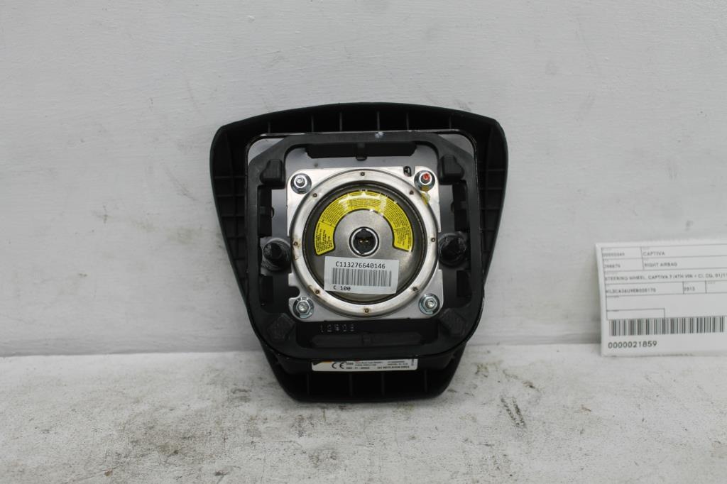 Holden, Captiva Right Airbag Steering Wheel Captiva 7 (4Th Vin = C), Cg, 01/11 09/15