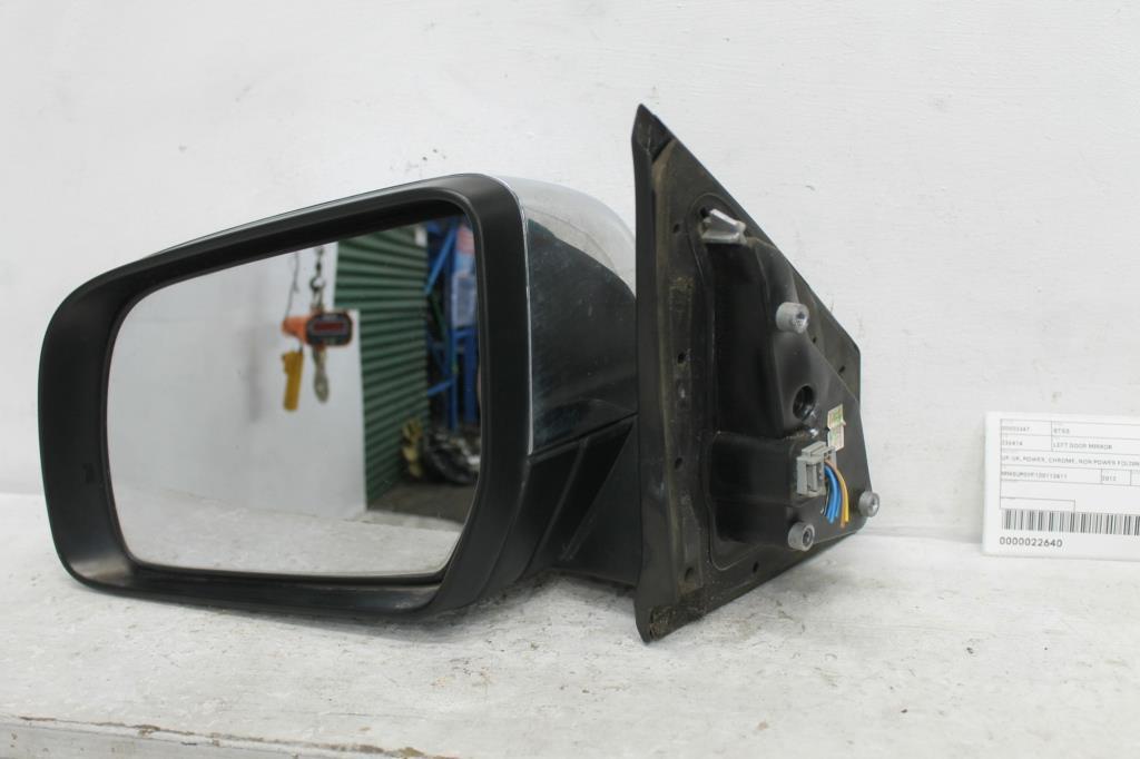 Mazda, BT50 Left Door Mirror Up-Ur Power, Chrome, Non Power Folding Type, 10/11 06/20