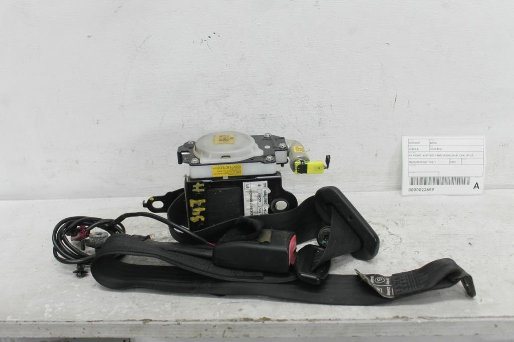 Mazda, BT50 Seat Belt Rh Front Assy (Belt And Stalk), Dual Cab, Up Ur, Bucket Seat Type, 10/11 06/20