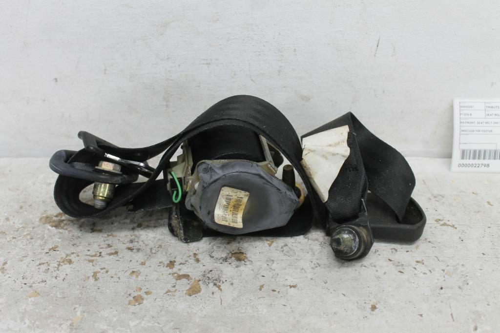 Mazda, Tribute Seat Belt Rh Front Seat Belt Only, Yu Series, 02/01 06/06