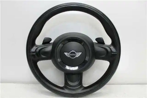 MINI, Cooper Steering Wheel Leather R55/R56/R57 Black Spoke W/ Paddle Shift Type 03/07 05/15
