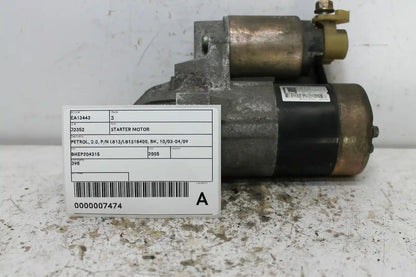 Mazda, 3 Starter Motor Petrol 2.0 P/N L813/L81318400 Bk 10/03 04/09
