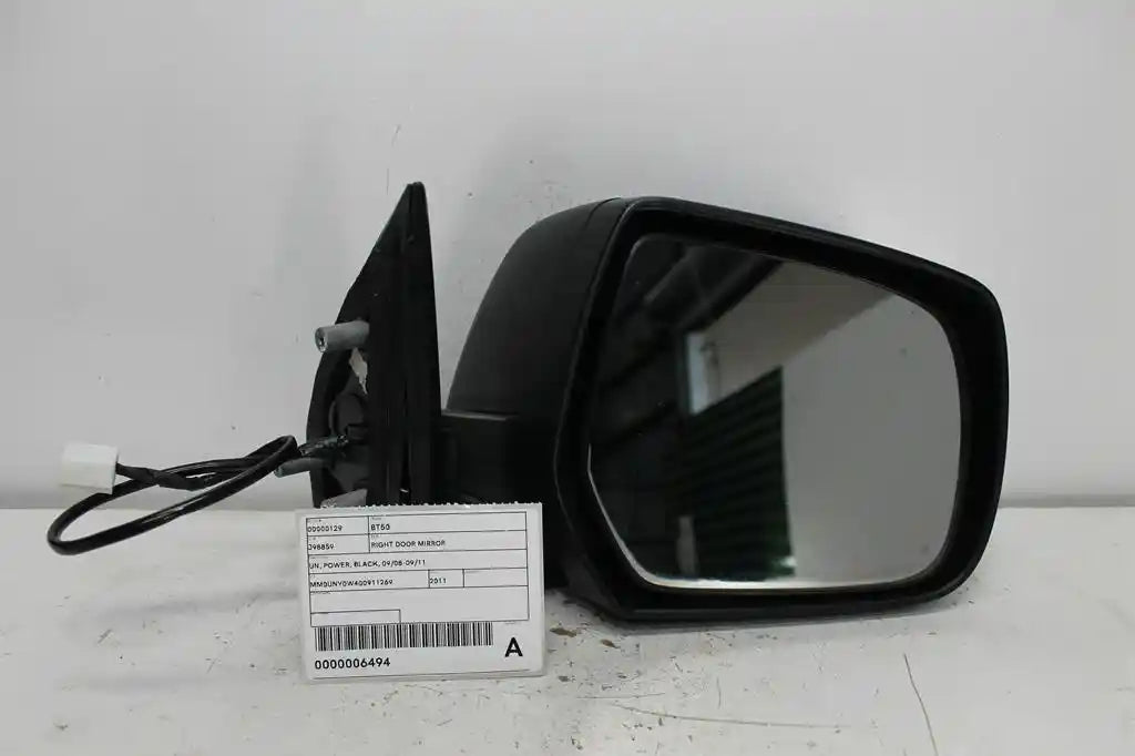 Mazda, Bt50 Right Door Mirror Un Power Black 09/08 09/11