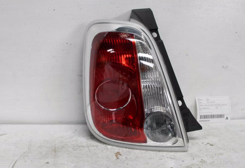 Fiat, 500, Left Taillight In Body, Hatch, Light Grey Lens Edging, 03/08-09/15