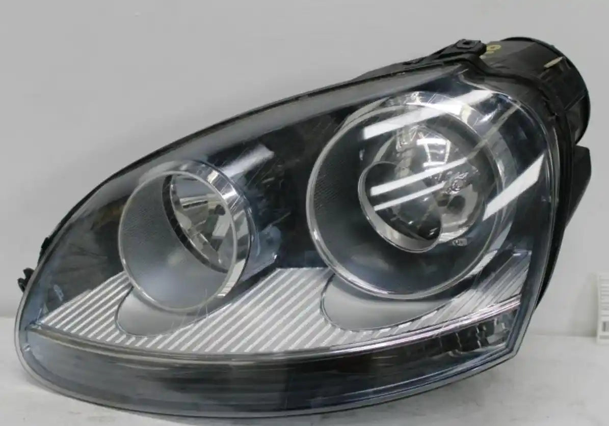 Volkswagen, Golf Left Headlamp Gen 5, Xenon, Black Insert Type, 06/04-02/09 J0151