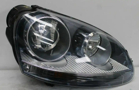 Volkswagen, Golf Right Headlamp Gen 5, Xenon, Black Insert Type, 06/04-02/09 J0151