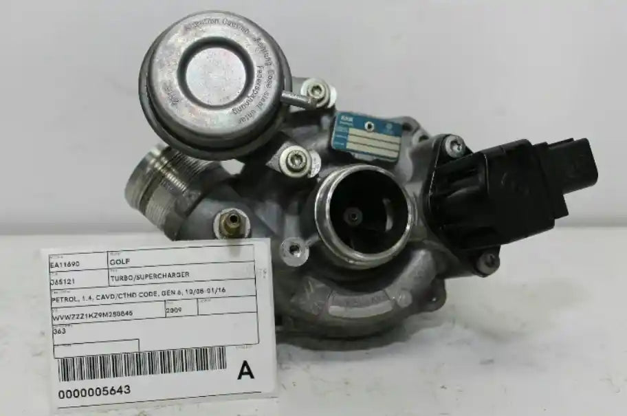 Volkswagen, Golf Turbo/Supercharger Petrol 1.4 Cavd/Cthd Code Gen 6 10/08 01/16