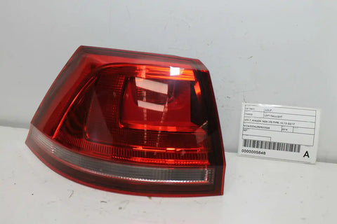 Volkswagen, Golf Left Taillight Gen 7 Wagon Non Led Type 12/12 03/17