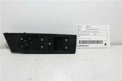 Volkswagen, Passat Power Window Switch Rh Front (Master Switch) 3C/Mk6 B6 B7 Sedan/Wagon W/O Chrome On Switches Type 03/06 05/15