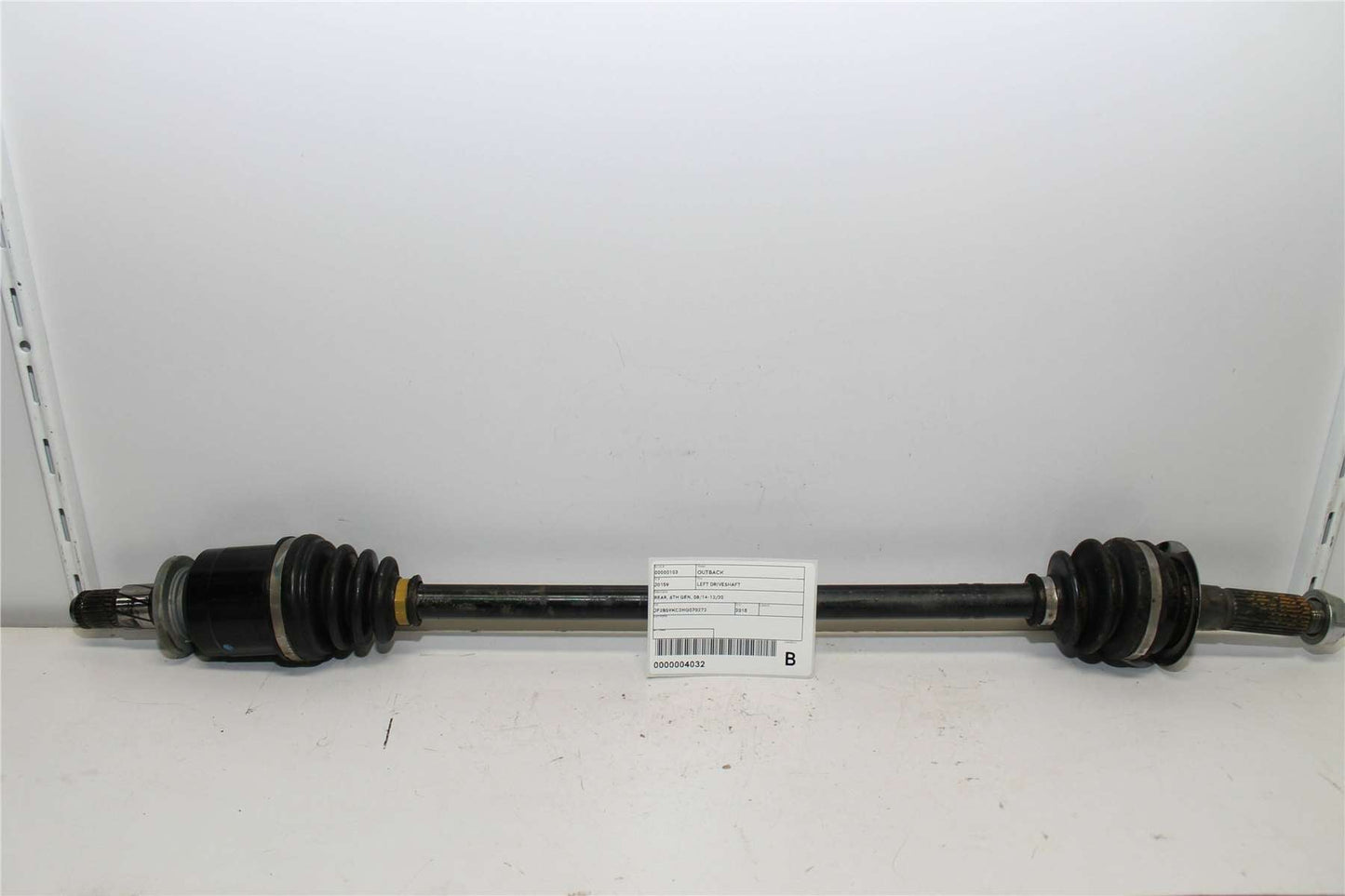 Subaru, Outback Left Driveshaft Rear 6Th Gen 08/14 12/20