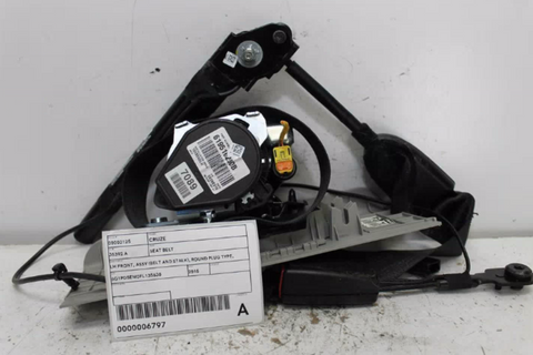 Holden, Cruze Seat Belt Lh Front Assy (Belt And Stalk) Round Plug Type Hatch/Sedan/Wagon Jh 01/15 01/17