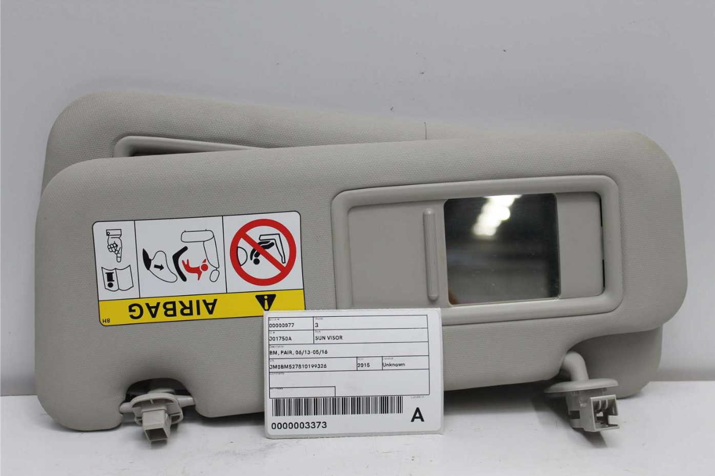 Mazda, 3 Sun Visor Bm Pair 06/13 05/16