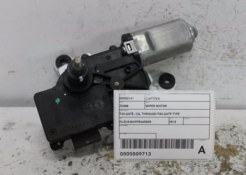 Holden, Captiva Wiper Motor Tailgate Cg Through Tailgate Type (Cx/Lx/Sx/Captiva 7) 09/06 06/18