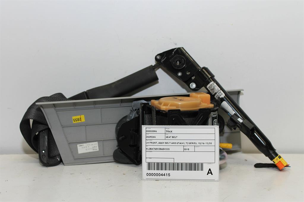 Holden, Trax Seat Belt Lh Front Assy (Belt And Stalk) Tj Series 10/16 12/20