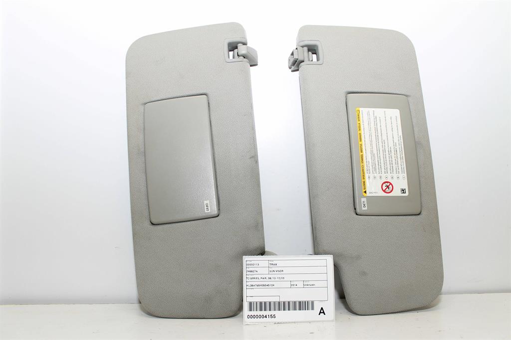 Holden, Trax Sun Visor Tj Series Pair 08/13 12/20