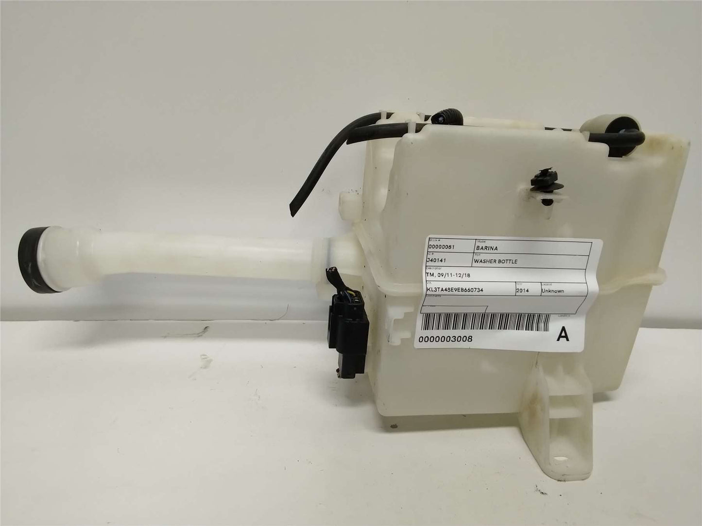 Holden, Barina Washer Bottle Tm 09/11 12/18