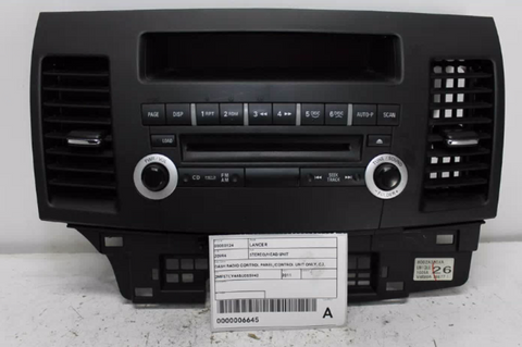 Mitsubishi, Lancer Stereo/Head Unit Dash Radio Control Panel/Control Unit Only Cj 07/07 06/12