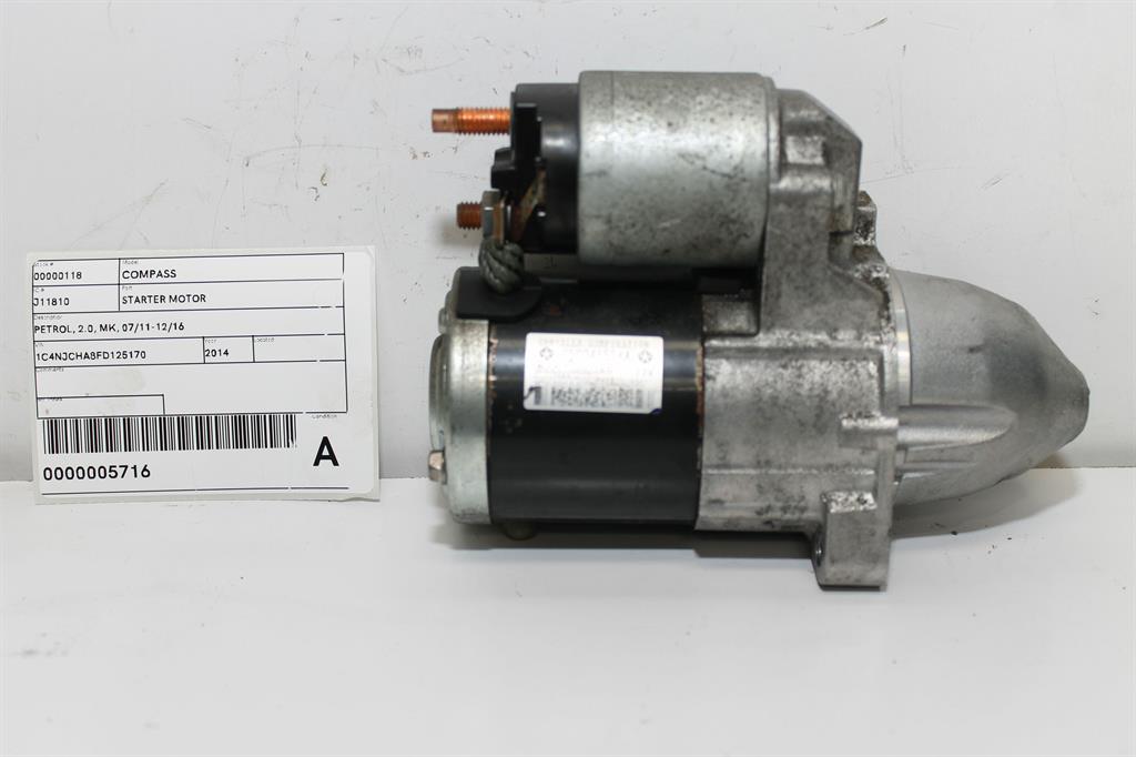 Jeep, Compass Starter Motor Petrol 2.0 Mk 07/11 12/16