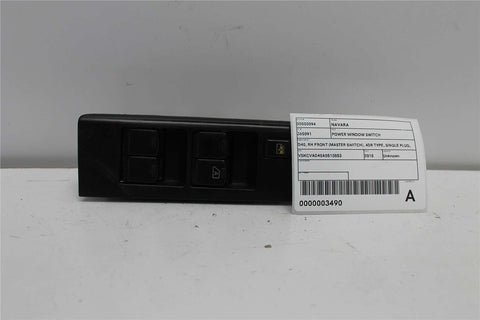 Nissan, Navara Power Window Switch D40 Rh Front (Master Switch) 4Dr Type Single Plug W/ Central Locking Type 09/05 08/15