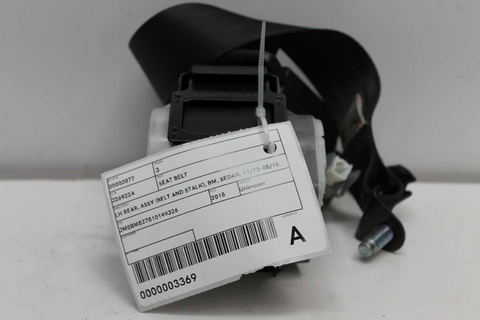 Mazda, 3 Seat Belt Lh Rear Assy (Belt And Stalk) Bm Sedan 11/13 05/16