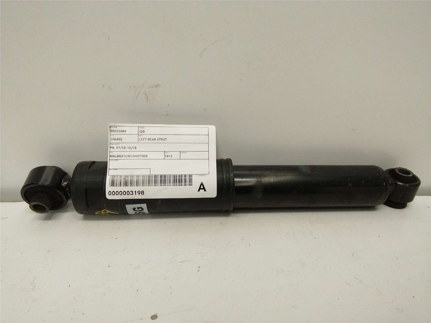 Hyundai, I20 Left Rear Strut Pb 04/10 12/15
