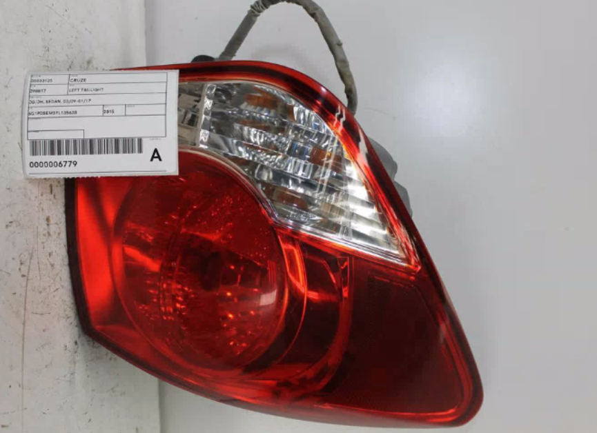 Holden, Cruze Left Taillight Jg/Jh Sedan 03/09 01/17