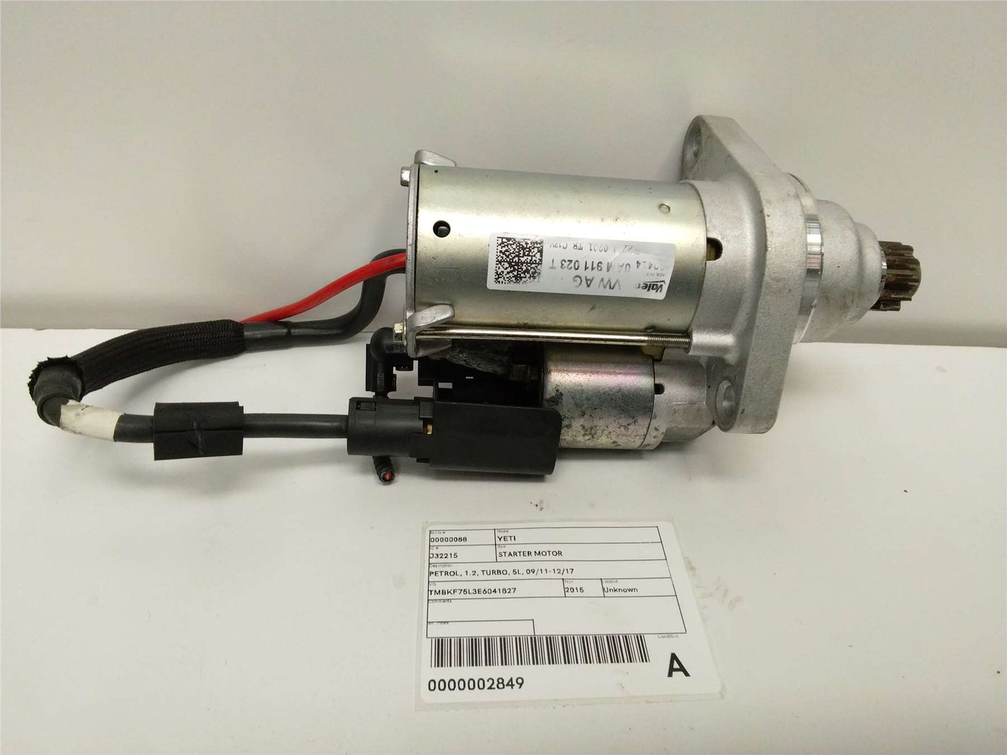 Skoda, Yeti Starter Motor Petrol 1.2 Turbo 5L 09/11 12/17