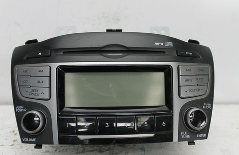 Hyundai, IX35 Stereo/Head Unit Display/Head Unit Single Disc Cd Player Non Bluetooth Lm Series 11/09 09/13