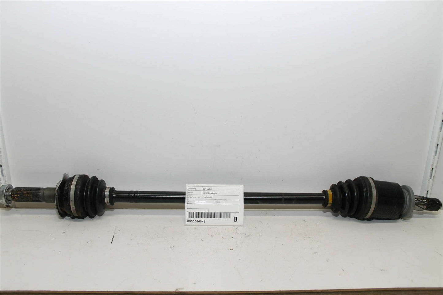 Subaru, Outback Right Driveshaft Rear 6Th Gen 08/14 12/20