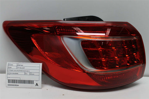 Kia, Sportage Left Taillight Sl In Body Si/Sli/Platinum 05/10 04/14