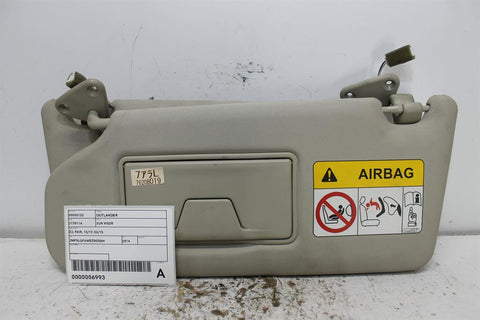 Mitsubishi, Outlander Sun Visor Zj Pair 10/12 03/15