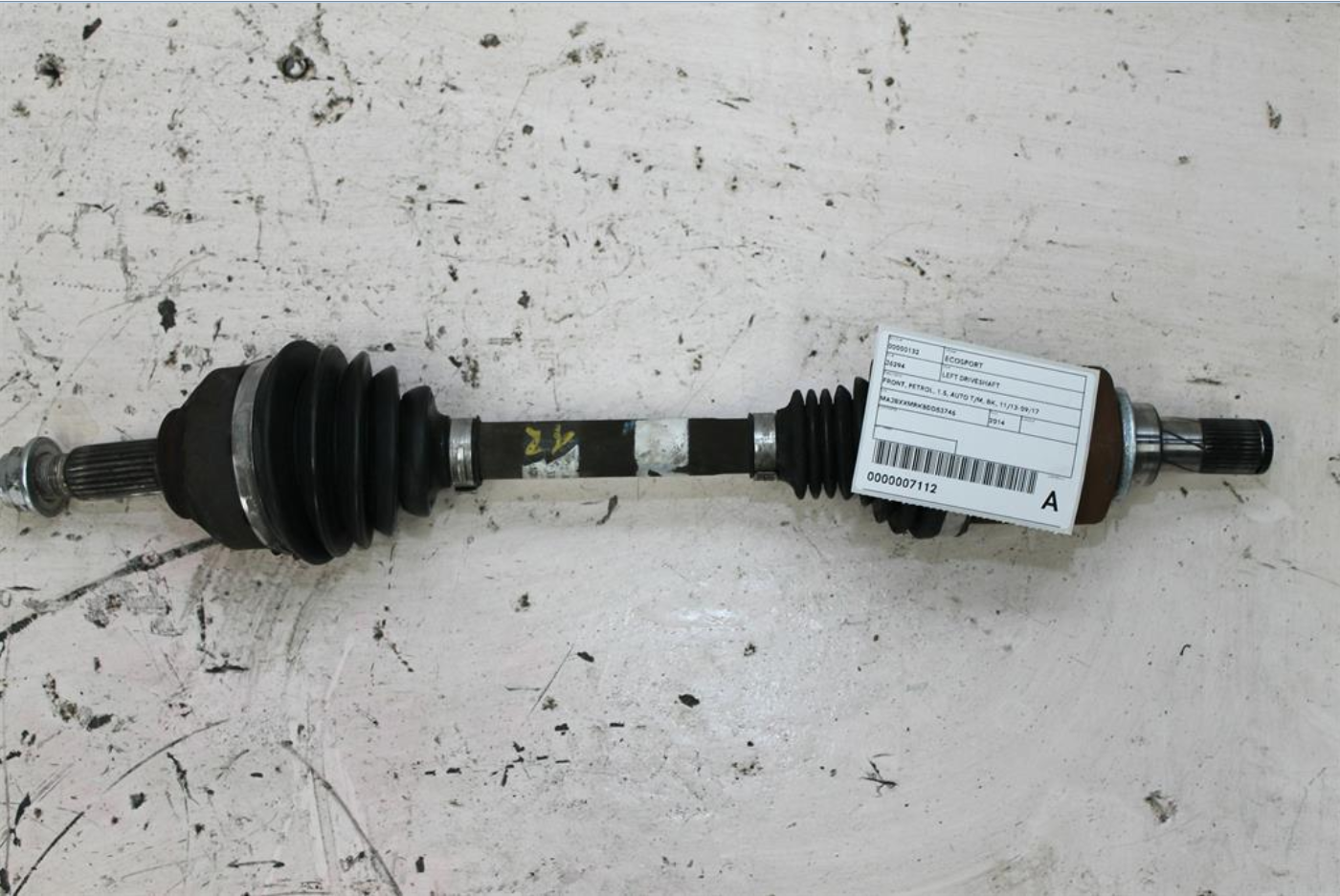 Ford, Ecosport Left Driveshaft Front Petrol 1.5 Auto T/M Bk 11/13 09/17
