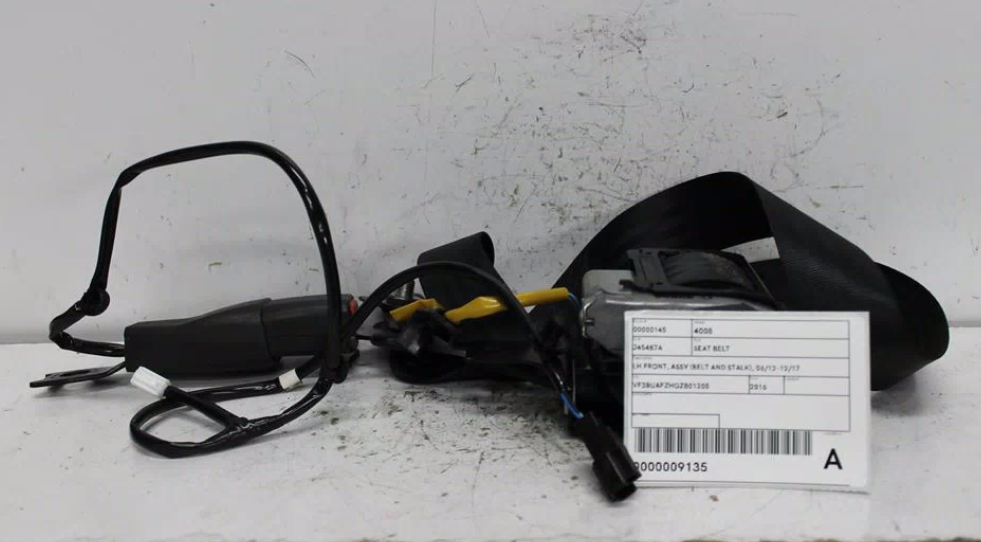Peugeot, 4008 Seat Belt Lh Front Assy (Belt And Stalk) 06/12 12/17