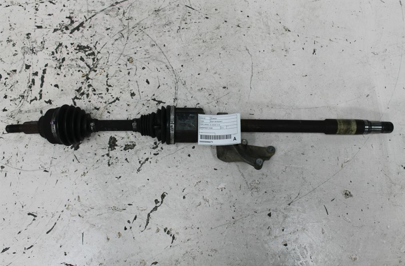Dodge, Journey Right Driveshaft Front Petrol Jc 05/08 12/16