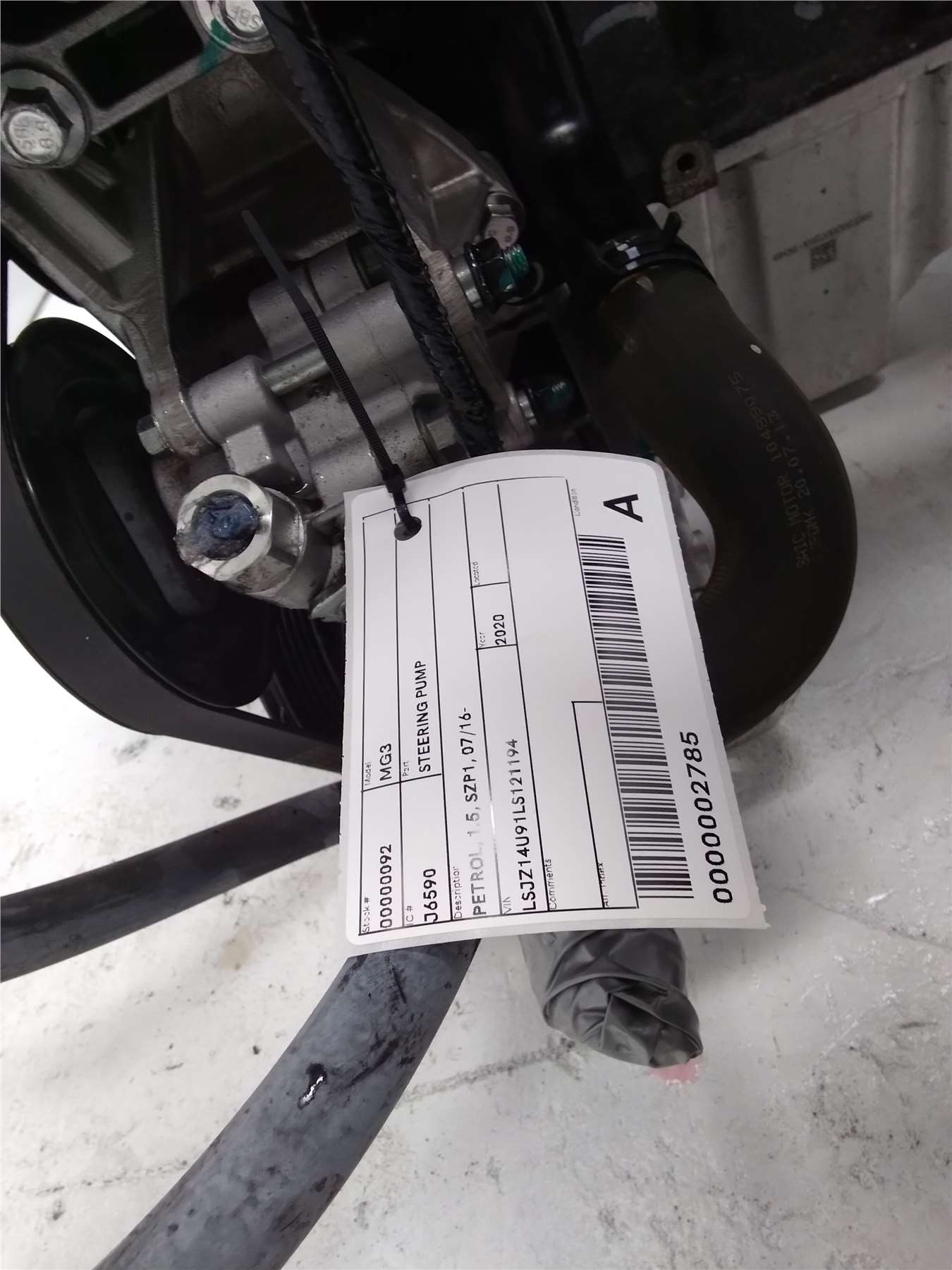 MG, MG3 Steering Pump Petrol 1.5 Szp1 07/16