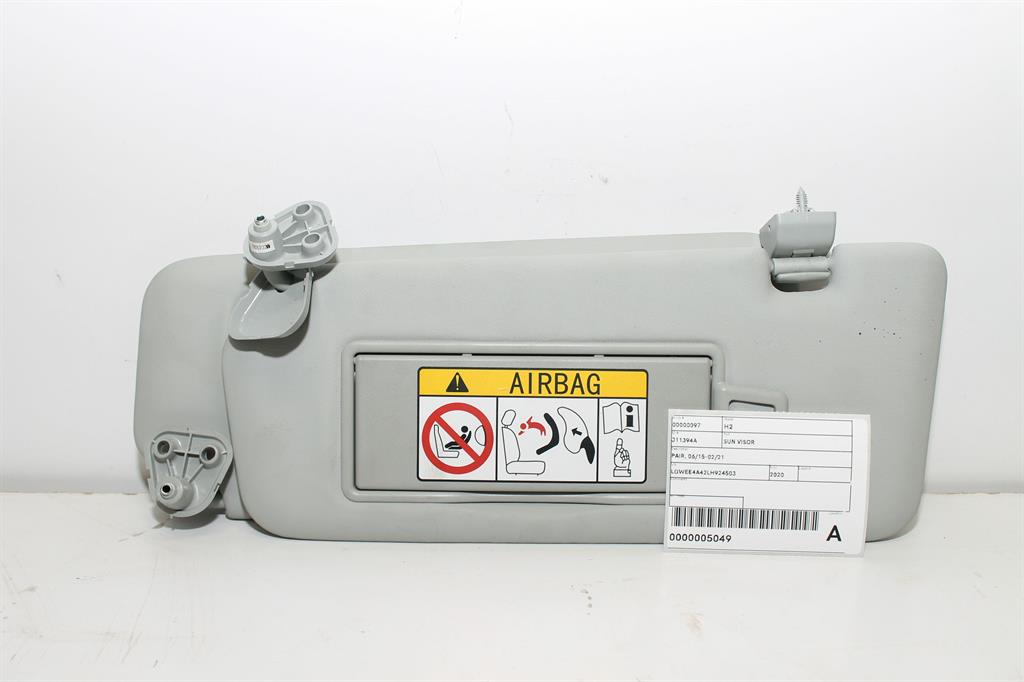 Haval, H2 Sun Visor Pair 06/15 02/21