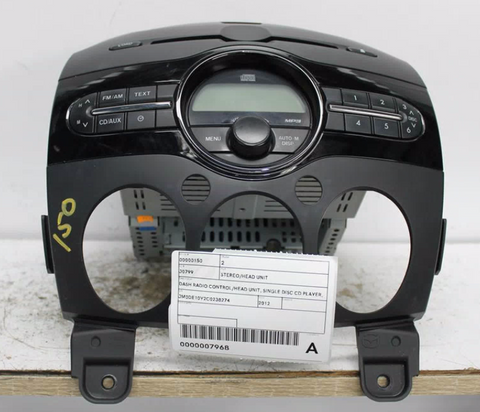 Mazda, 2 Stereo/Head Unit Dash Radio Control/Head Unit Single Disc Cd Player Mp3 Only De Series 05/10 09/14