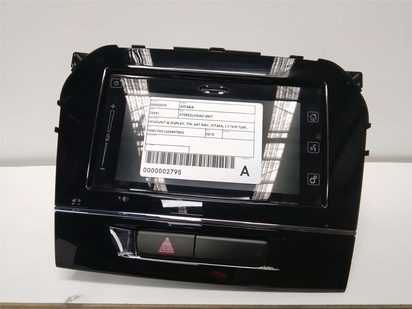 Suzuki, Vitara Stereo/Head Unit Headunit & Display 7In Sat Nav Vitara Ly (Vin Tsm) 06/15 10/18