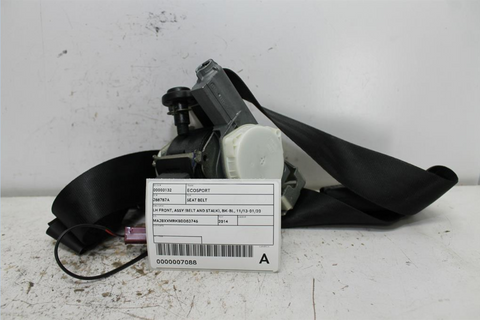 Ford, Ecosport Seat Belt Lh Front Assy (Belt And Stalk) Bk Bl 11/13 01/20