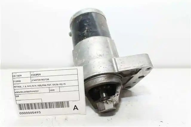 MINI, Cooper Starter Motor Petrol 1.6 N12/N14 R55/R56/R57 09/06 05/15